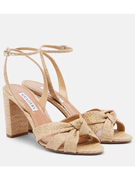 Sandali Aquazzura z odprtimi petami bež