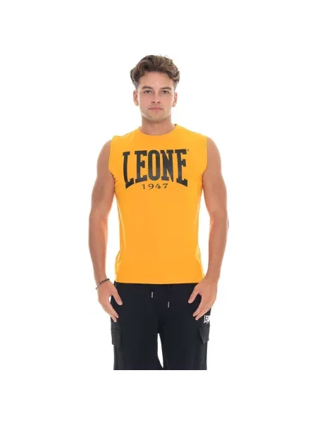 Tricou Leone 1947 fără mâneci cu autograf galben
