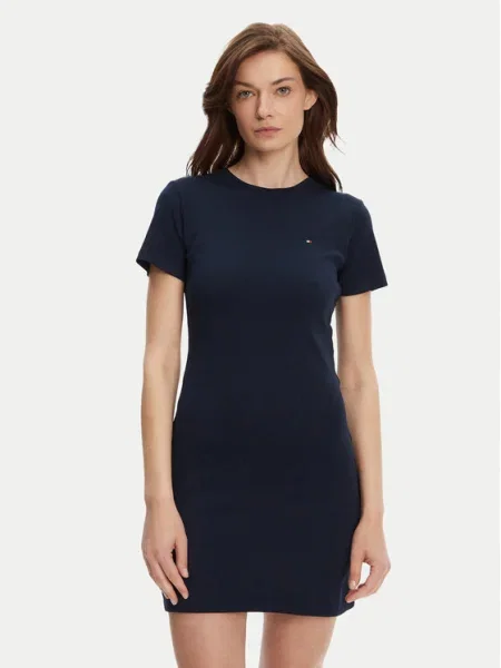 Tommy Hilfiger Rochie de zi New Cody Bleumarin albastru