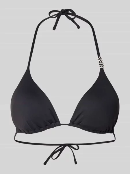 Góra od bikini z detal z logo model Rem' Guess czarne