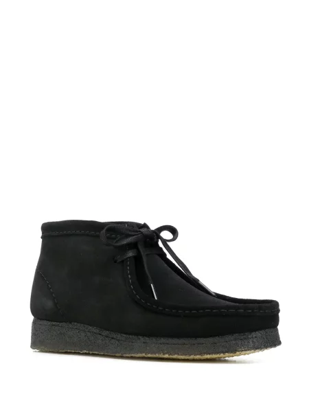 Nėriniuotos desert boots Clarks Originals su raišteliais juoda