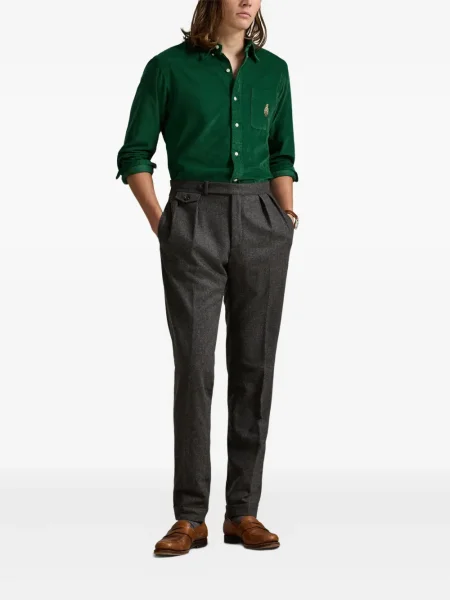 Șapcă Polo Ralph Lauren de mătase cu broderie cu dungi negru