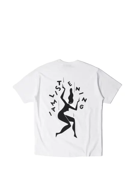 Tricou By Parra cu imagine alb