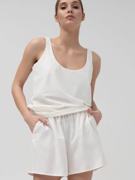 Легкий пижама Leinle белая