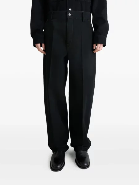 Maxi kalhoty Lemaire černé