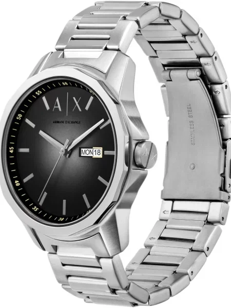 ARMANI EXCHANGE Ceas analogic / argintiu negru