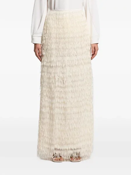 Maxi fusta maxi Peserico cu franjuri