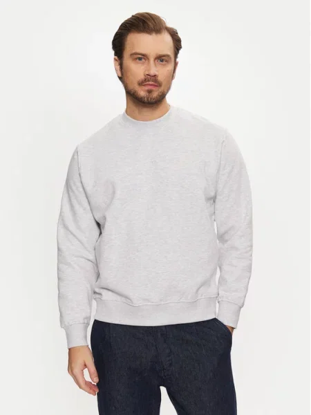 JACK & JONES Mikina JJEUrban Edge melír bílý