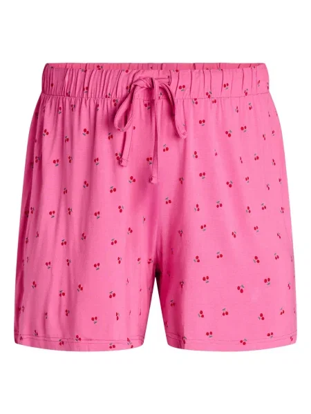 Zizzi Pantaloni de pijama Mhali verde petrol / roz / cireș roșu