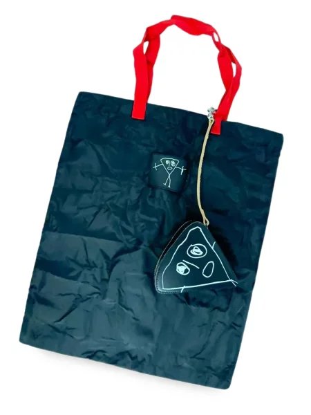 Geantă shopper Plan C cu imagine negru