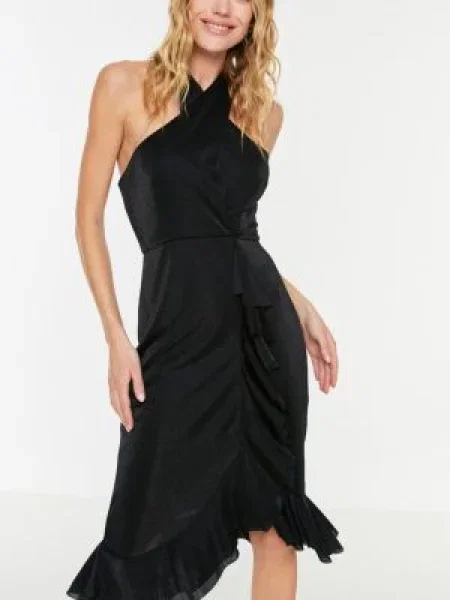 Rochie de seară Trendyol negru