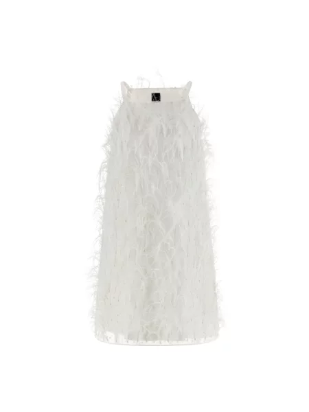 Sukienka mini Pinko garniturowa biała