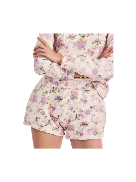 Szorty Loveshackfancy w kwiatki białe