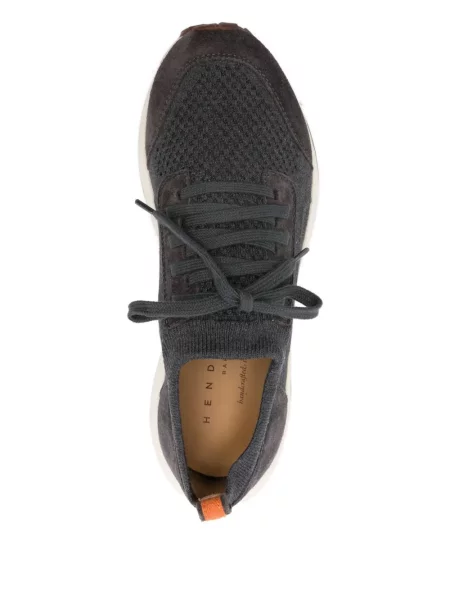 Sneakerși Henderson Baracco din piele de căprioară gri