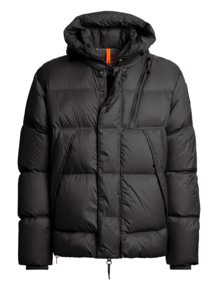 Geacă cu puf Parajumpers cu glugă negru