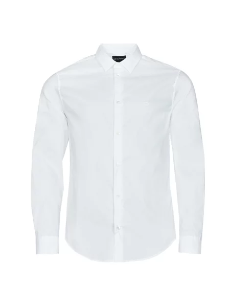 Srajca Emporio Armani z dolgimi rokavi bela