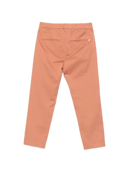 Pantaloni Dondup cu autograf portocaliu