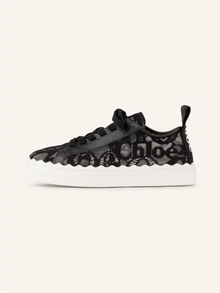 Chloé Sneakersy Lauren schwarz czarne