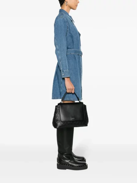Geantă Calvin Klein cu autograf negru