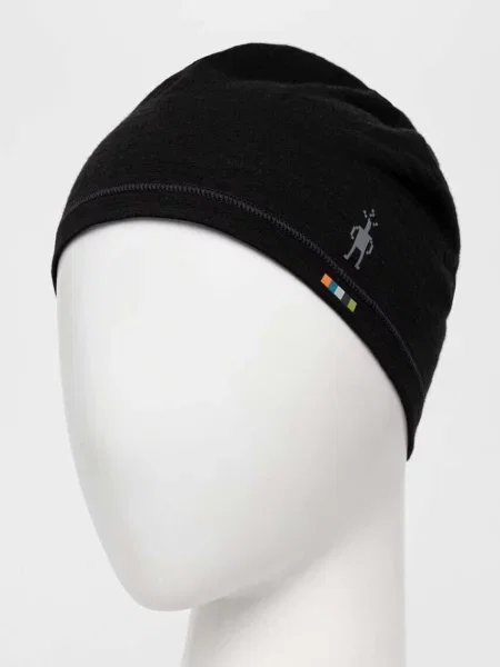 Smartwool czapka Merino z cienkiej dzianiny wełniana czarny