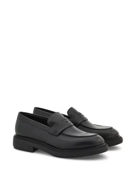 Iš natūralios odos loaferiai Ferragamo juoda