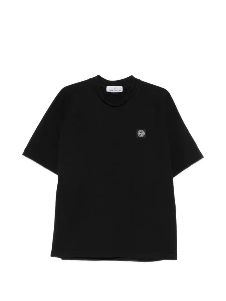 Póló Stone Island strasszokkal fekete