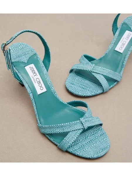 Sandale Jimmy Choo slingback albastru