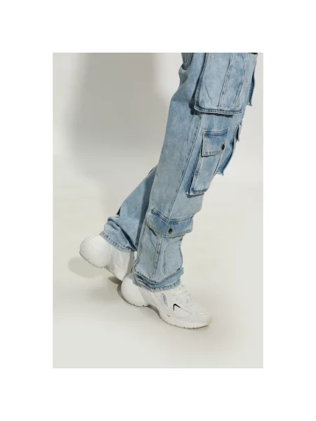Sneakersy Givenchy skórzane z siateczki białe