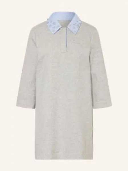 Liu Jo Sukienka Dresowa Z Kamieniami Ozdobnymi grau szara