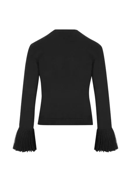 Cardigan Valentino Garavani plisat negru