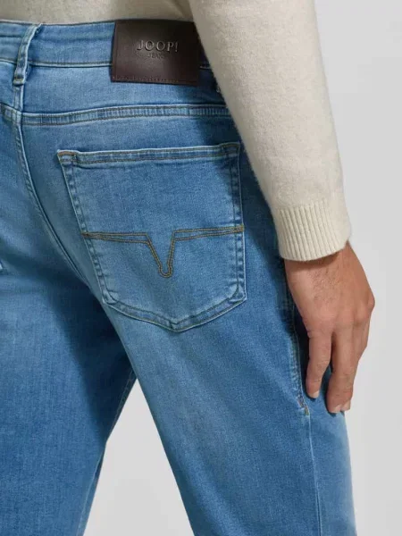 Jeansy o kroju regular fit z 5 kieszeni model Mitch' Joop! Jeans niebieskie