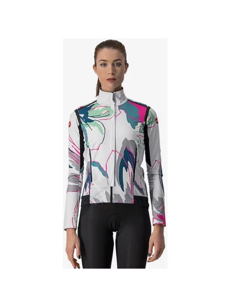 Kurtka Castelli Perfetto RoS Rosso Corsa Unlimited GORE-TEX INFINIUM™ Srebrna Wielokolorowa M szara