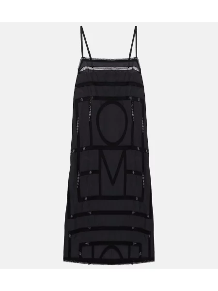 Rochie midi Toteme de mătase negru