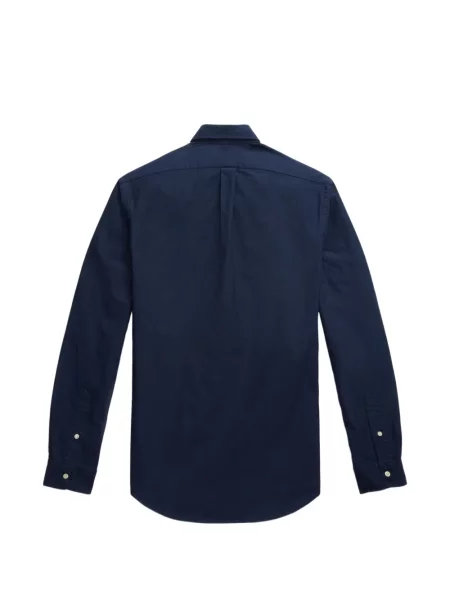 Tricou polo Polo Ralph Lauren cu glugă cu blană cu broderie roșu