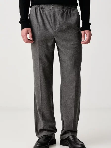 Guess pantaloni pentru bărbați cu vâscoză ALTON gri