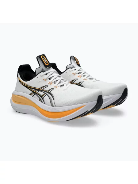 Încălțăminte de alergare pentru bărbați ASICS Gel-Nimbus 28 white/stadium orange alb