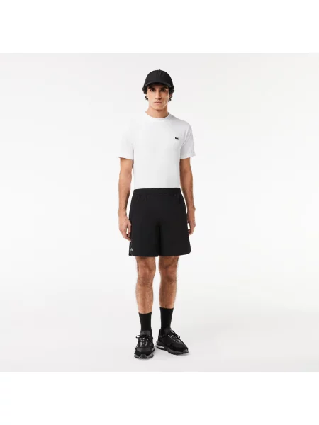Lacoste T-Shirt Sport Z Okrągłym Dekoltem Slim Fit biały