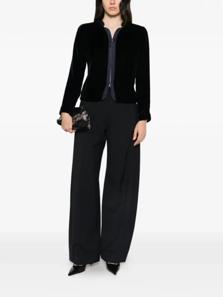 Sametová bunda Emporio Armani modrá