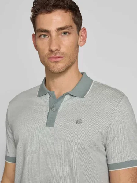 Koszulka polo o kroju regular fit z wyhaftowanym logo Lerros