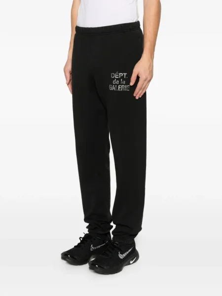 Pantaloni Gallery Dept. cu imagine alergare negru