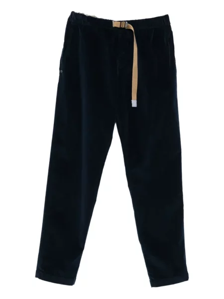 Pantaloni White Sand de catifea alb