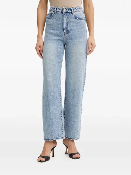 Blugi drepți Armani Exchange albastru