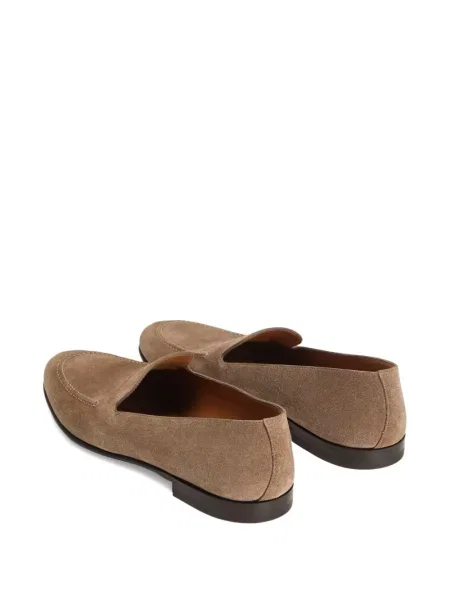 Pantofi loafer Dolce & Gabbana din piele de căprioară maro