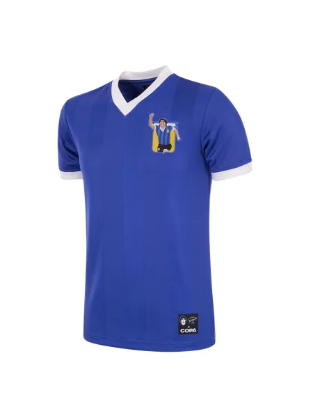 Koszulka Retro Piłkarska Dorosły Maradona x COPA Argentyna niebieski