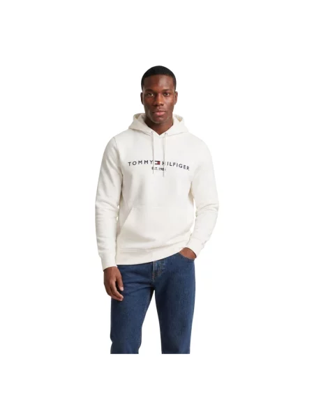 Bluza z kapturem Tommy Hilfiger z kapturem biała