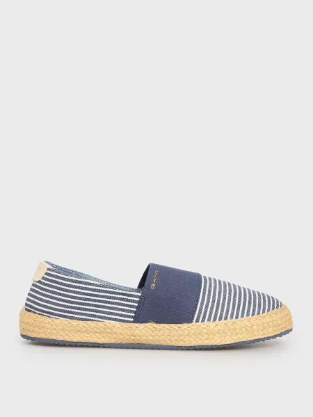 Эспадрильи Gant в полоску синие