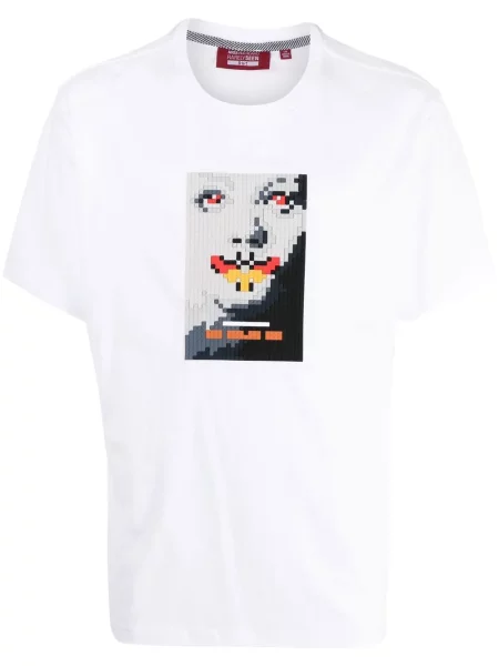 Tricou Mostly Heard Rarely Seen 8-bit scurt alb