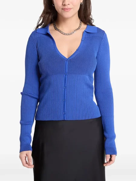 Cardigan Desigual tricotate albastru
