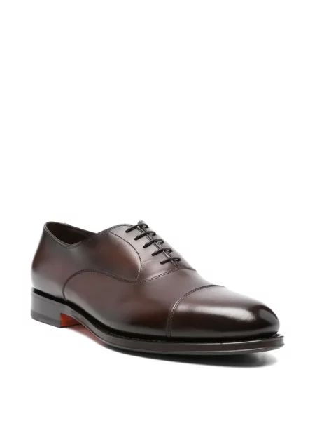 Oxford Santoni din piele maro