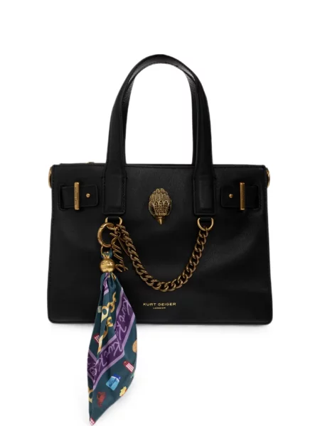 Geantă shopper Kurt Geiger London din piele negru